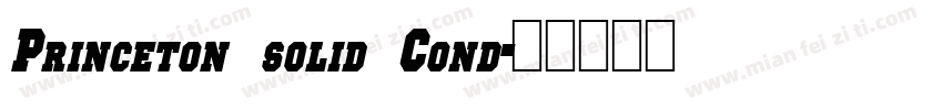 Princeton solid Cond字体转换